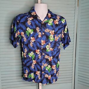 Knights Bridge Button Up Collared Shirt ~ Sz S ~ Blue ~ Short Sleeve